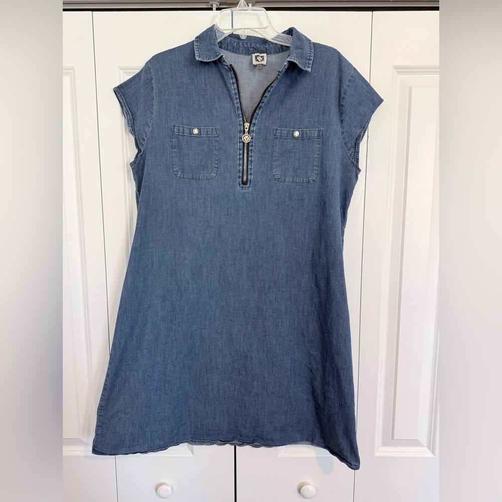 Anne Klein Denim Chambray Dress